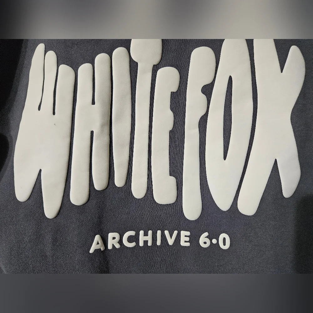 White Fox Archive 6-0 Gray Hoodie Small Medium - Picture 7 of 7